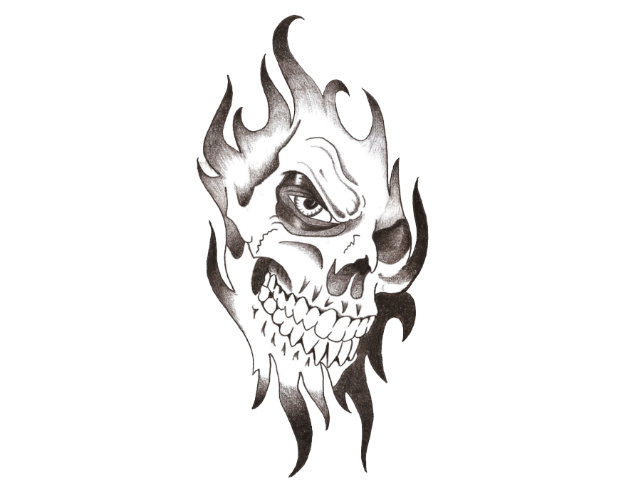 Skull Tattoo Download Transparent PNG Image
