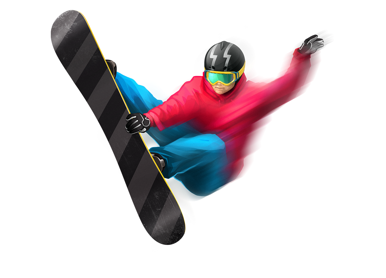 Imagem de fundo PNG Snowboarding