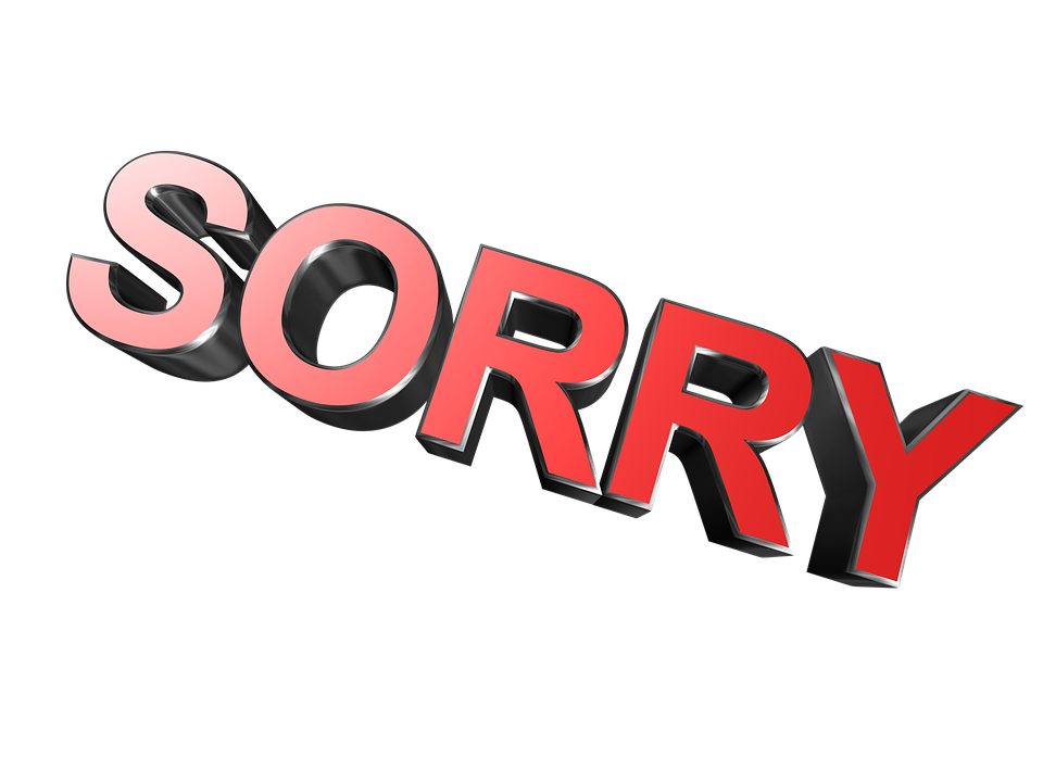 Sorry PNG-Bild Transparenter Hintergrund