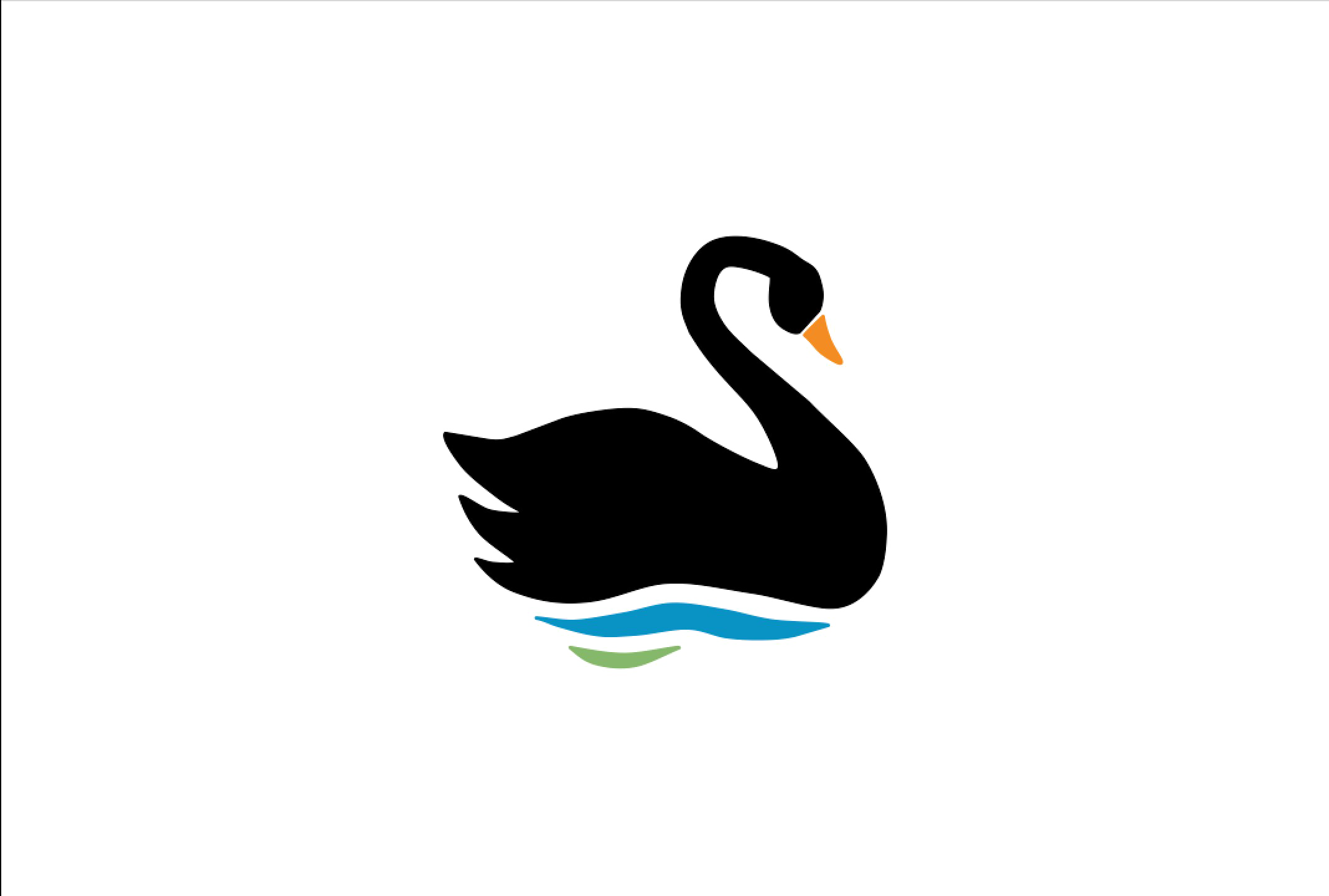 Swan transparentes Bild