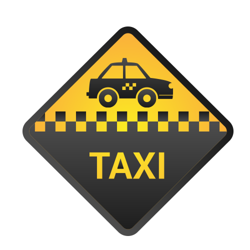 تاكسي شعار صورة شفافة