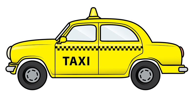 سيارة أجرة خلفية شفافة PNG