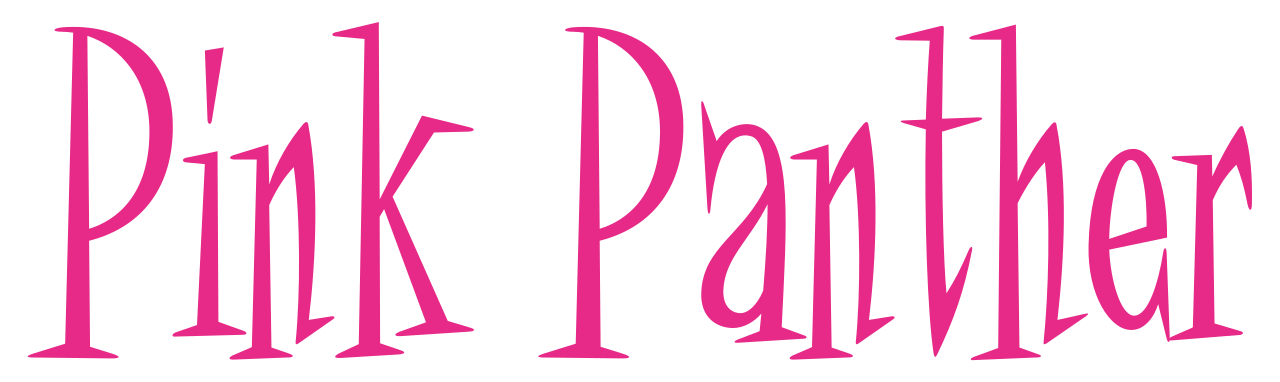 Het roze panther logo Transparante Afbeelding