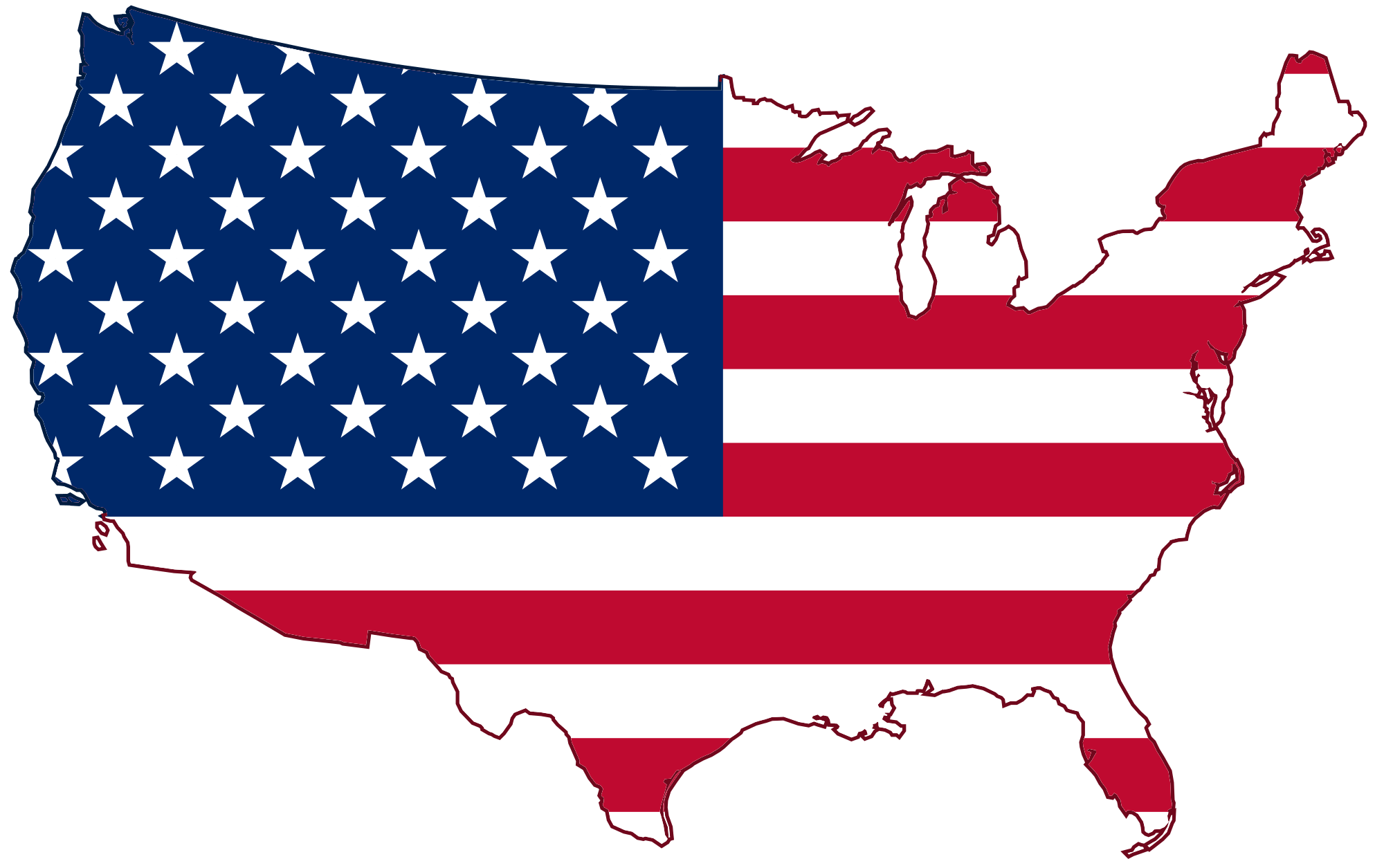 USA Map PNG Image Background
