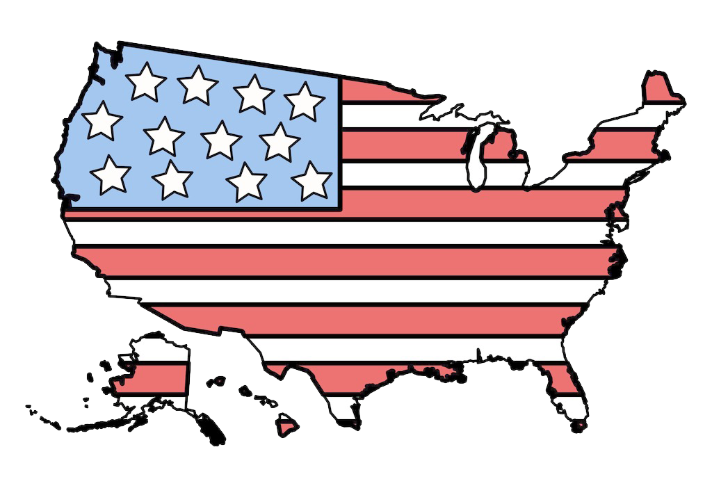 USA Karte transparente Bilder