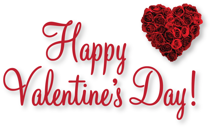 День Святого Валентина текст PNG скачать бесплатно