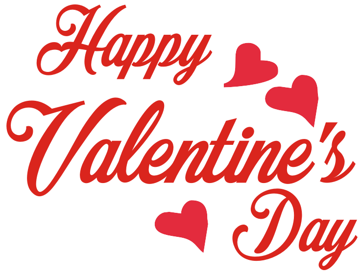 Día de San Valentín texto PNG Pic