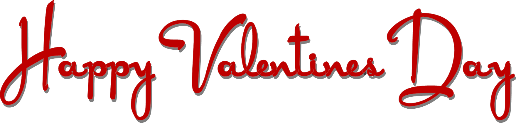 Valentines Day Text Transparent Background PNG