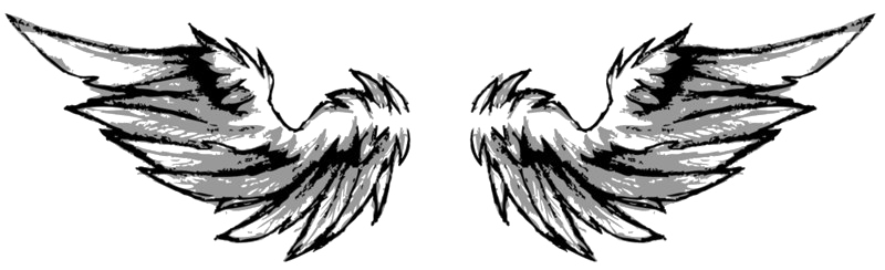 Wings Tattoo Download Transparent PNG Image