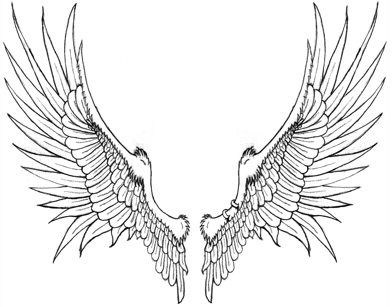Wings Tattoo PNG Photo