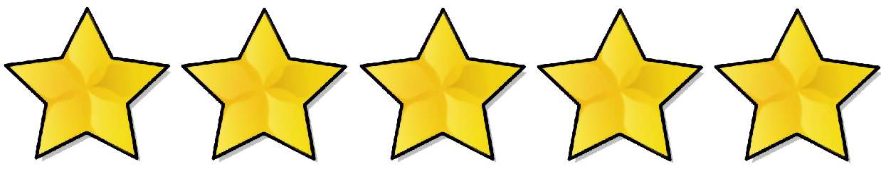 5 Star Rating PNG Free Download