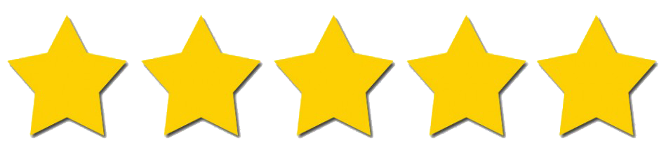 5 star rating PNG Gambar latar belakang Transparan