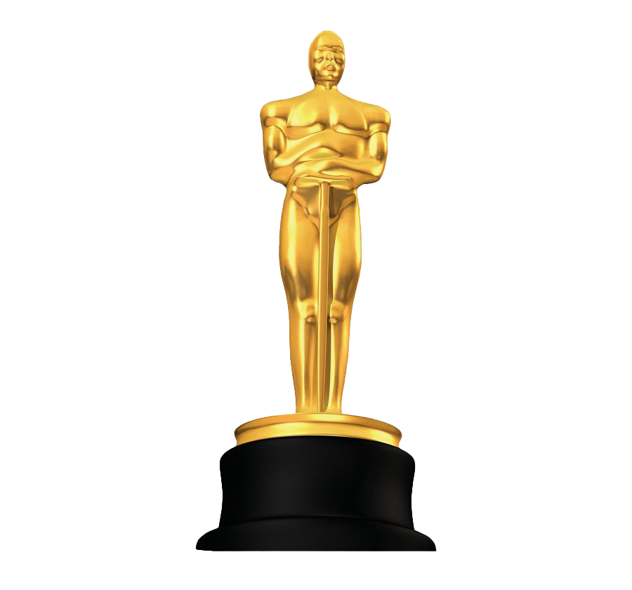 Academy Awards Trophy PNG Background Image