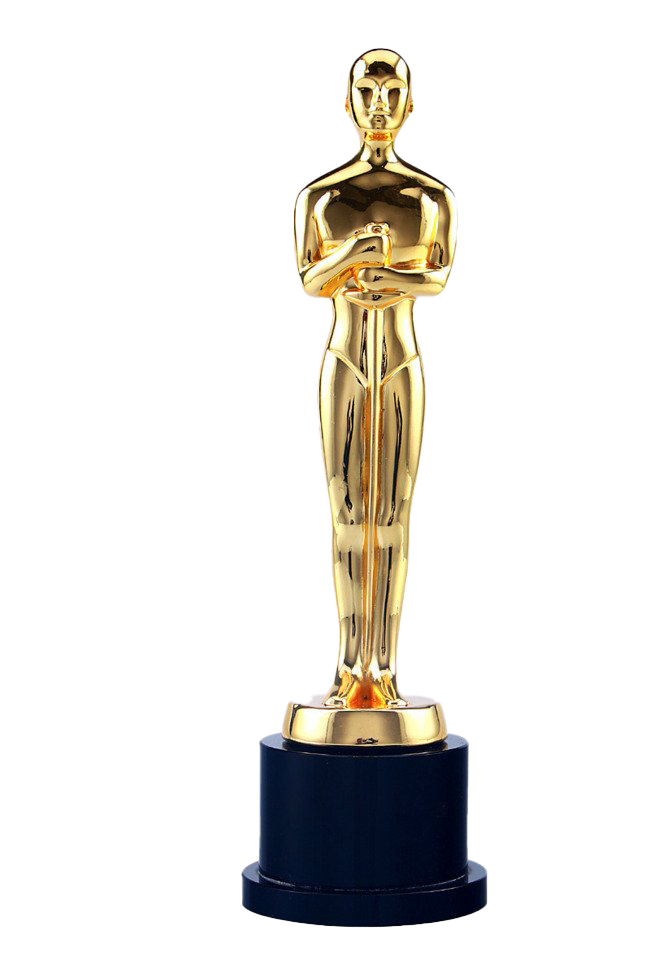 Academy Awards Trophy PNG Image Background