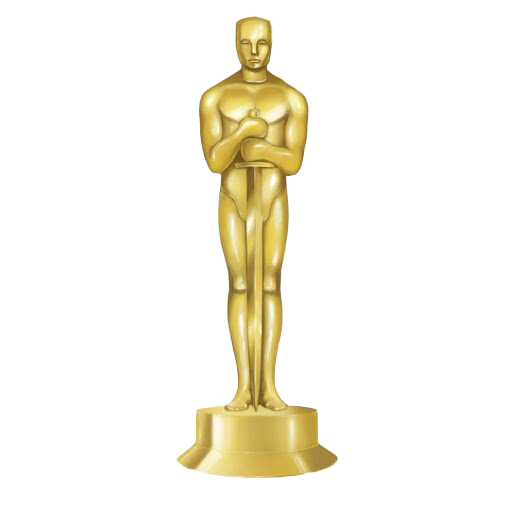 Academy Awards Trophy PNG Image Transparante achtergrond