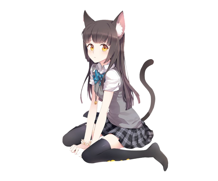 Animated Girl PNG Transparent Image