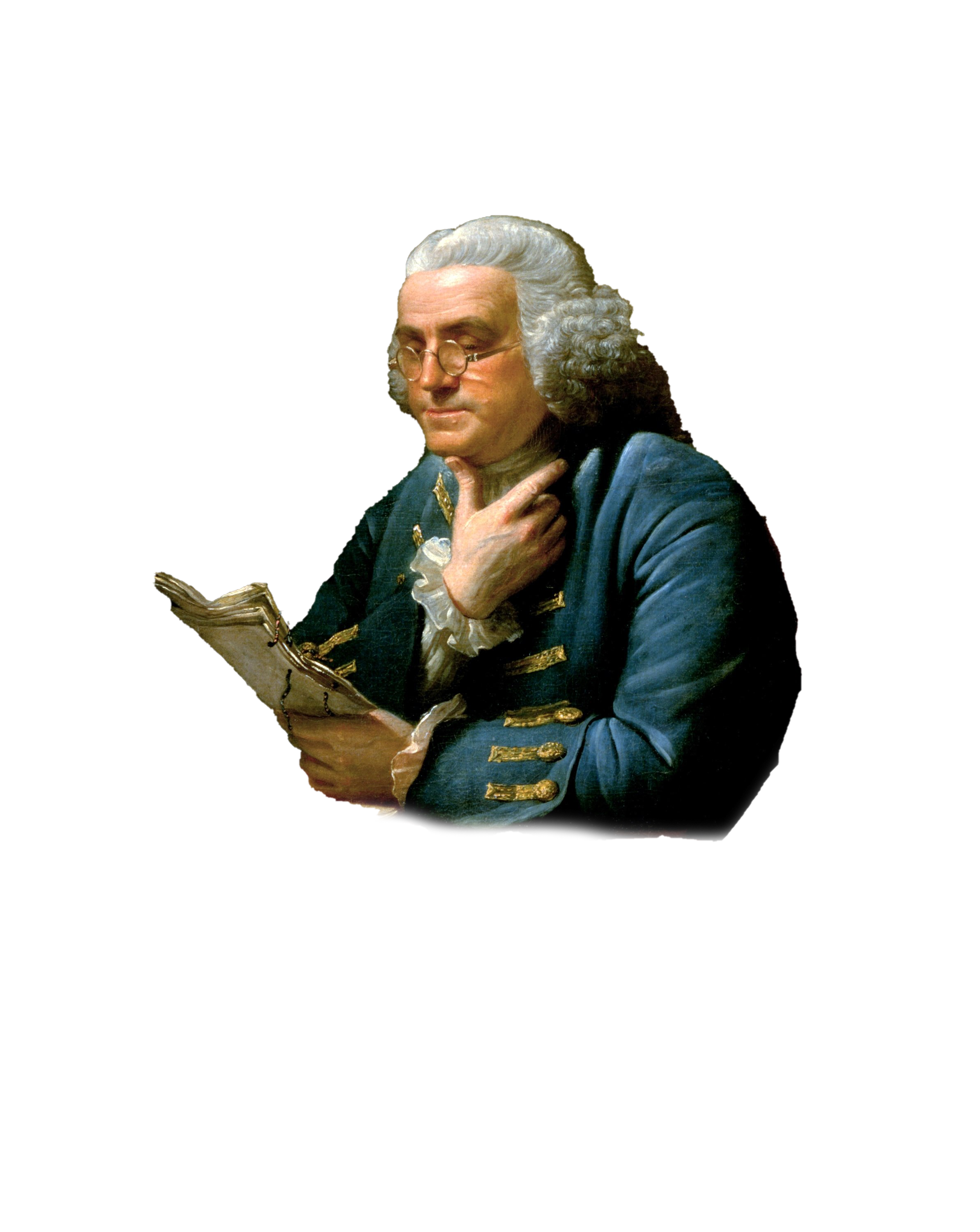 Fondo de imagen PNG de Benjamin Franklin