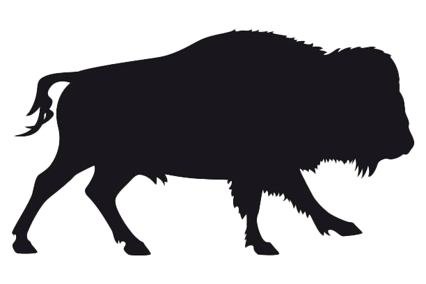 Bison Silhouette Download Transparent PNG-Afbeelding