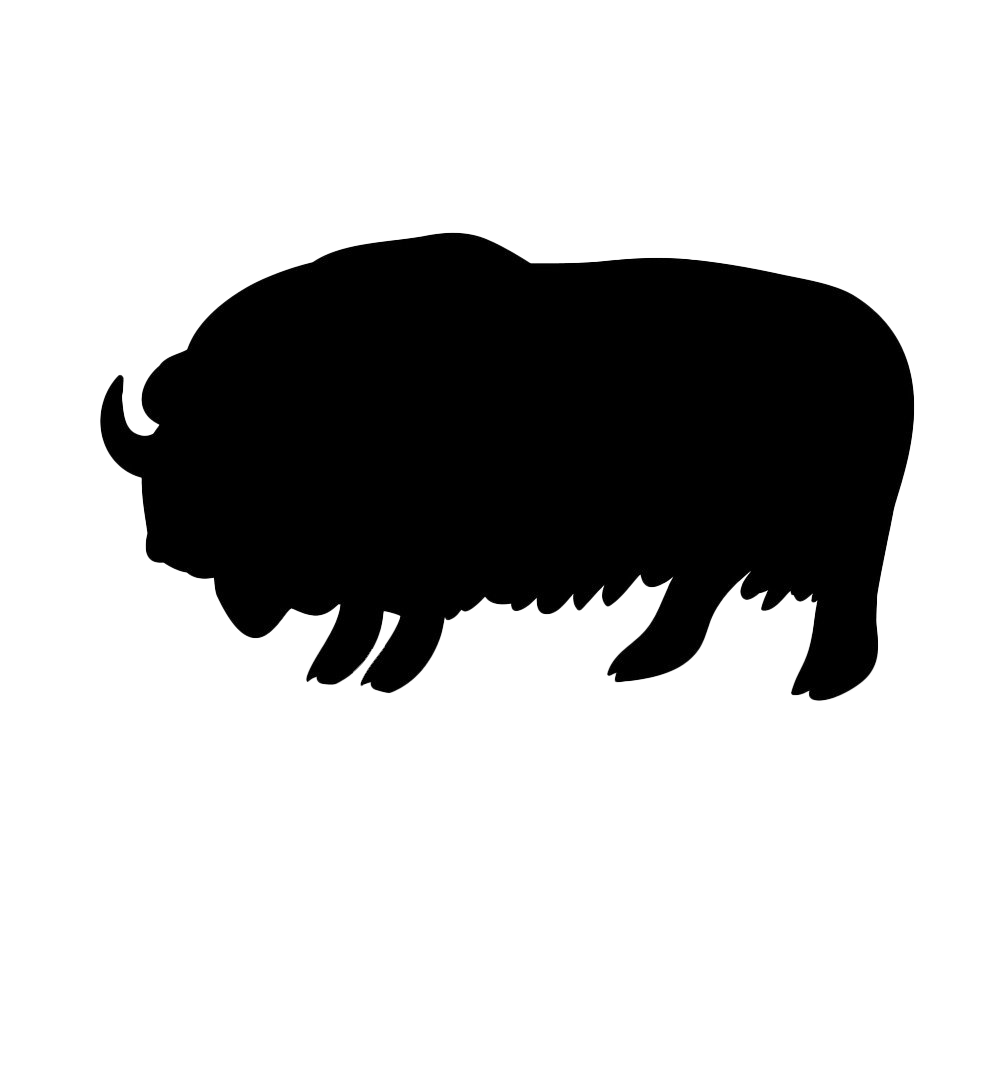 Bison Silhouette PNG Free Download