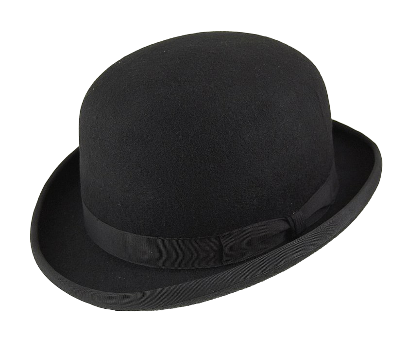 Black Bowler Hat PNG Picture