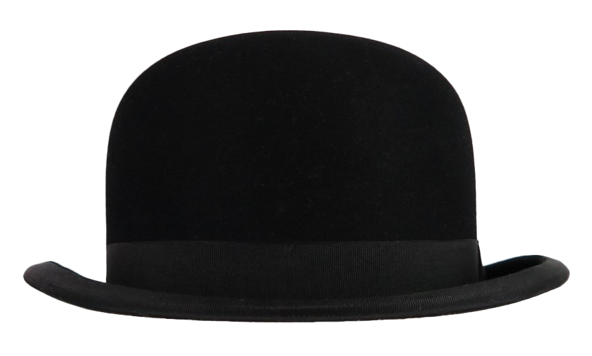 Black Bowler Hat Transparent Image