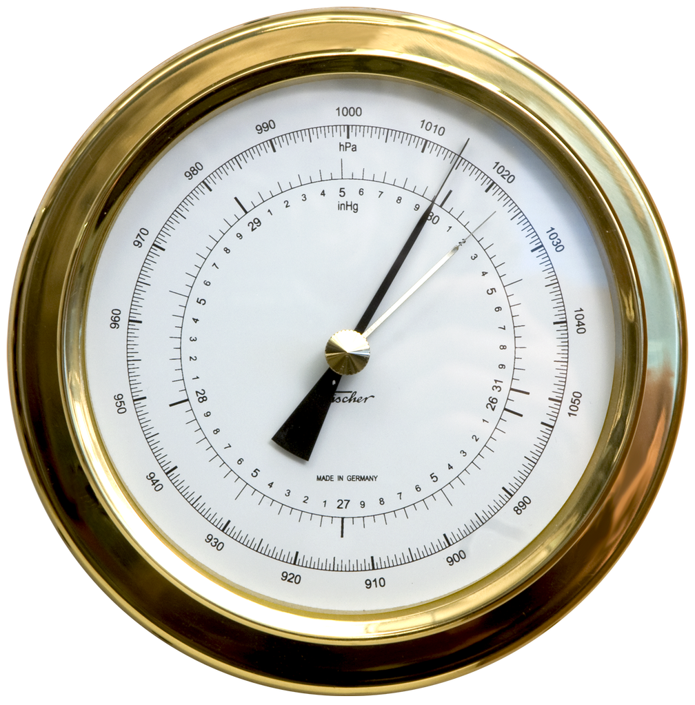 Brass Barometer PNG Image