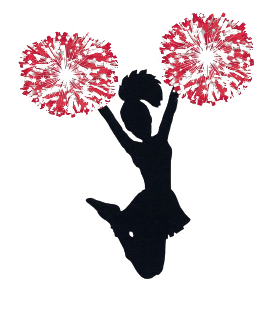 Cheerleader Performing Silhouette Transparent Png Svg Vector File Images