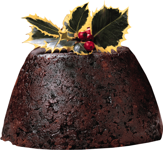 Dark Chocolate Christmas Pudding PNG High-Quality Image