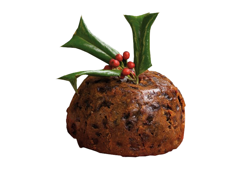 Dark Chocolate Kerstpudding PNG Transparant Beeld