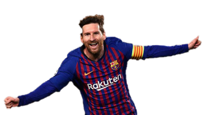 Fußballer Lionel Messi PNG Bildhintergrund