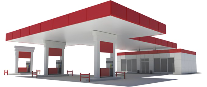 Gas Station Free PNG Image