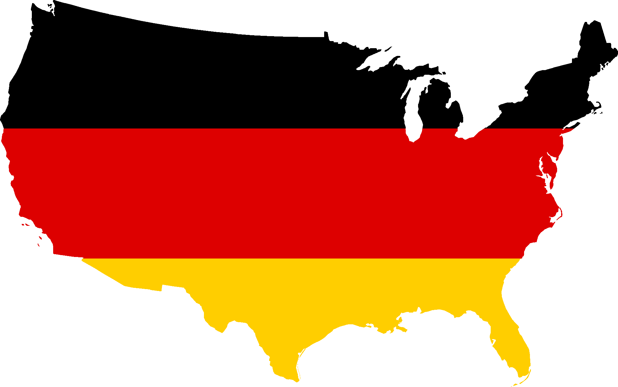 Germany Flag Map PNG Image Background