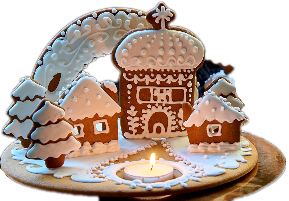 Gingerbread House Transparante achtergrond PNG