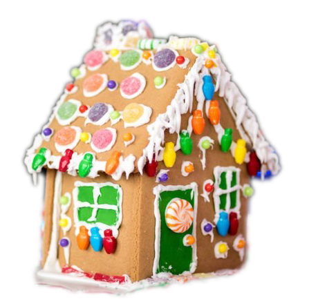 Gingerbread Man House PNG High-Quality Image