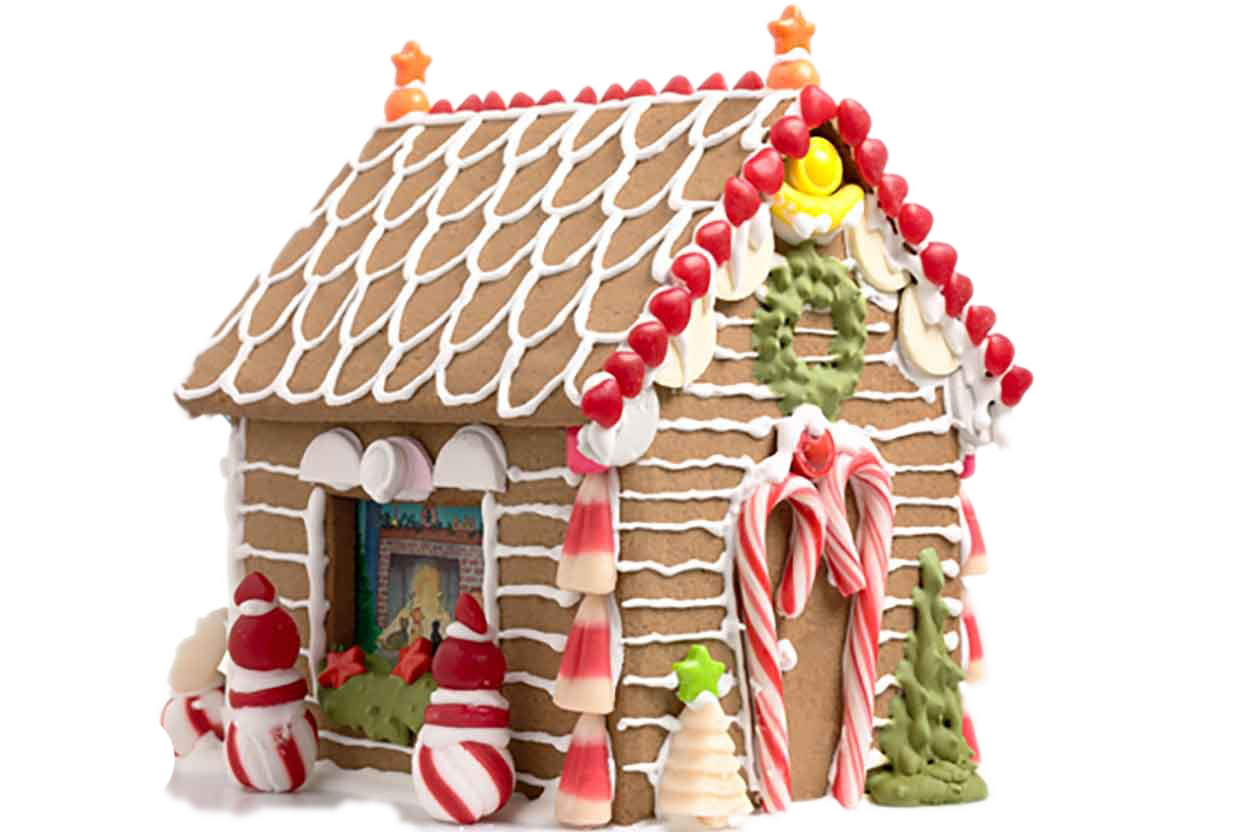 Gingerbread Man House PNG Image