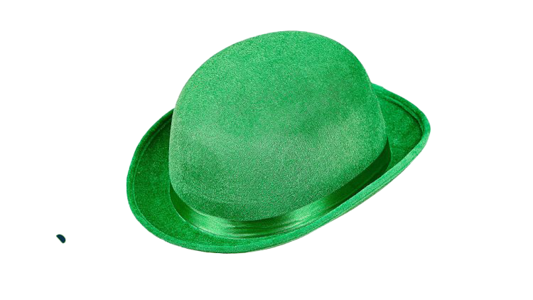 Green Bowler Hat Download PNG-Afbeelding