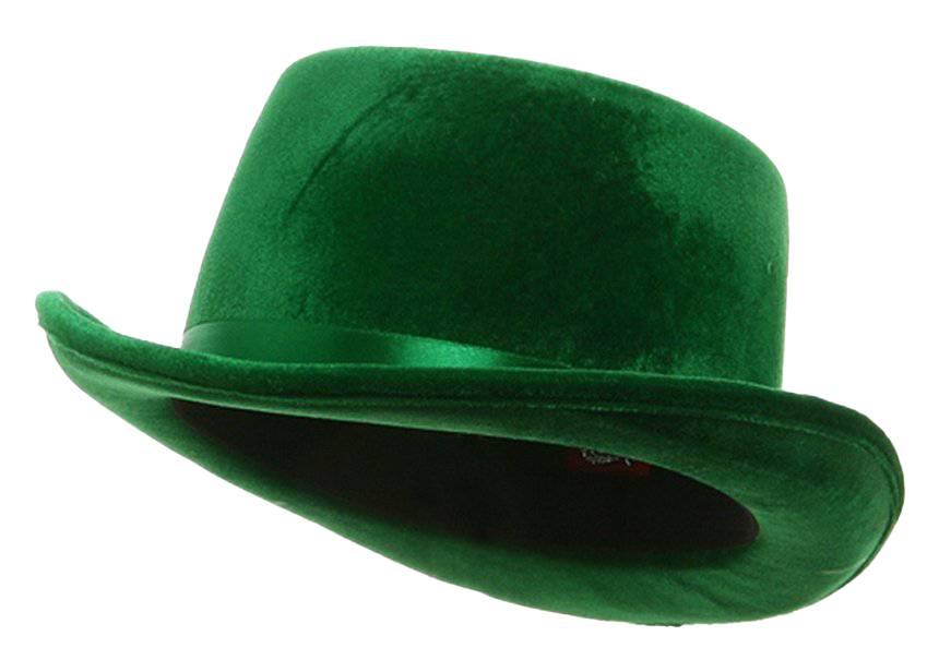 Green Bowler Hat PNG Transparent Image