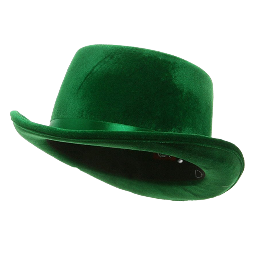 Green Bowler Hat Transparent Background PNG