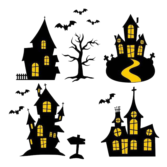 Halloween Haunted House Scarica limmagine PNG Trasparente