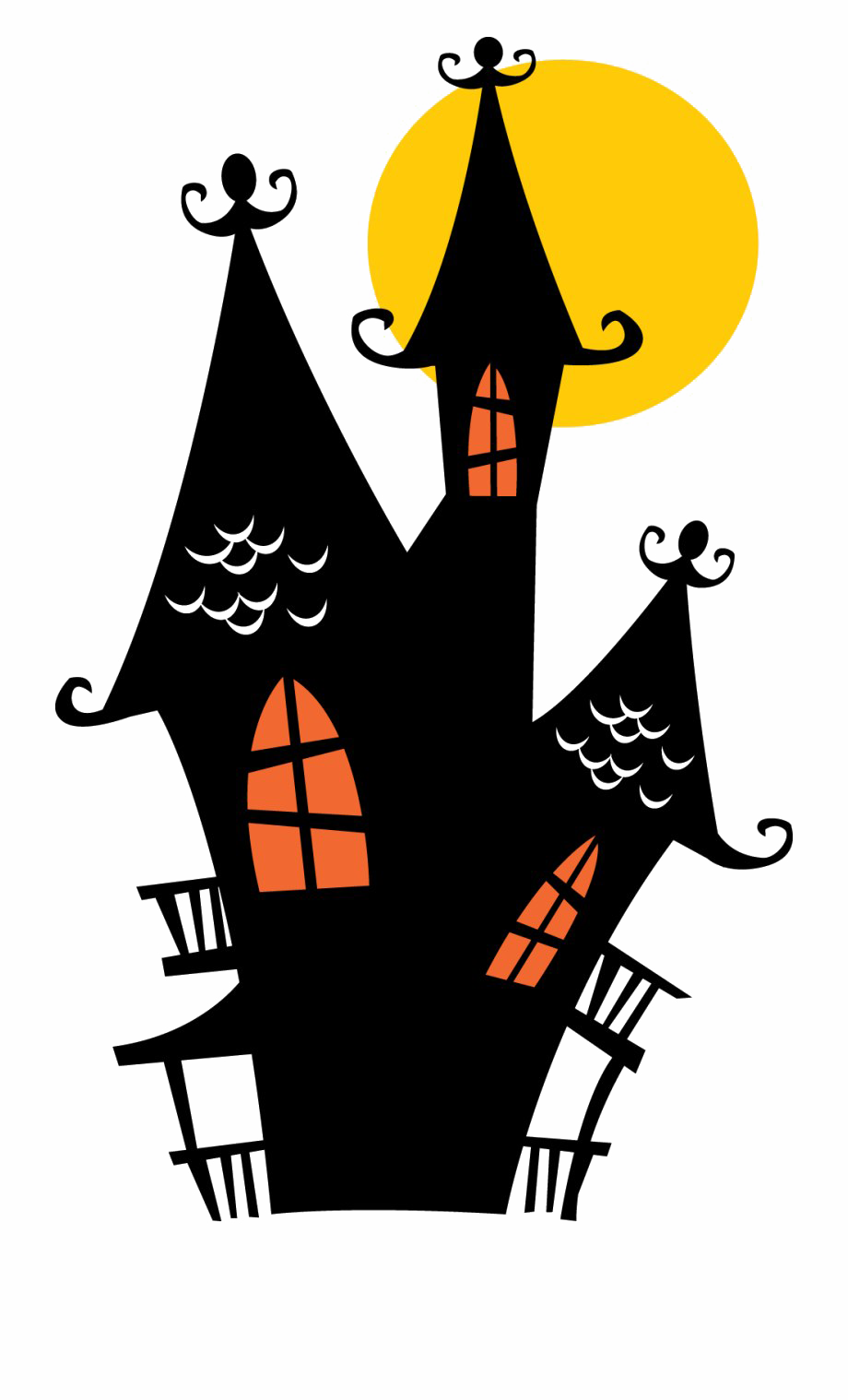 Immagine Trasparente della casa stregata di Halloween