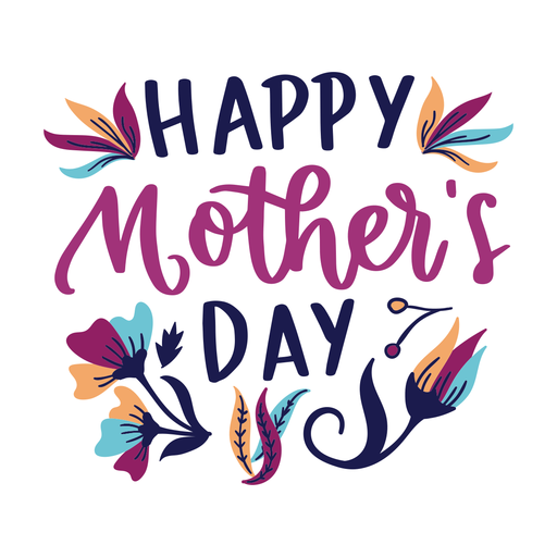 Happy Mothers Day Flower Free PNG Image
