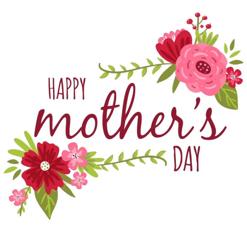 Happy Mothers Day Flower PNG Image Background