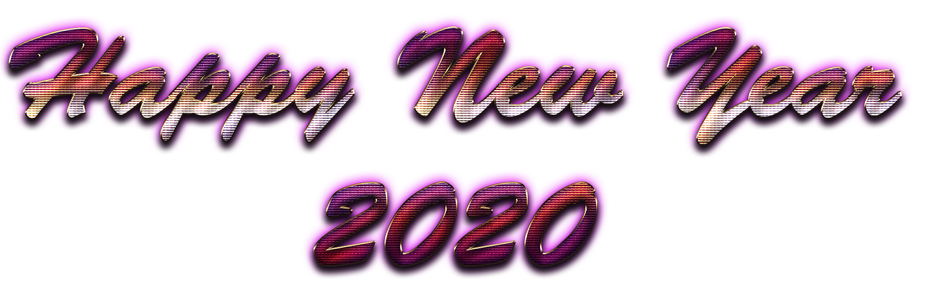 Happy New Year 2020 PNG Transparent Image