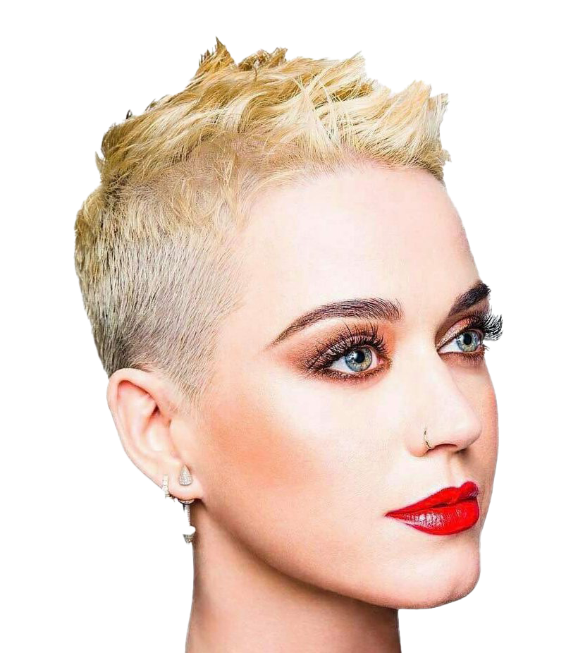 Katy Perry Haircut PNG Unduh Gratis