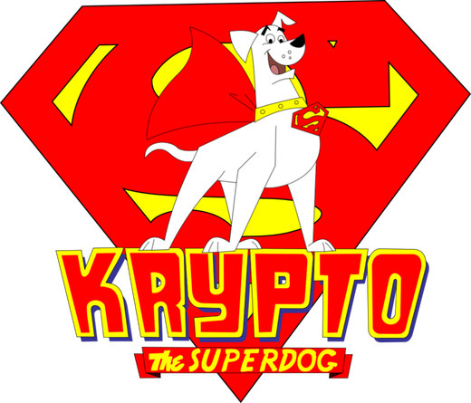 Krypto The Superdog Logo PNG Transparent Image