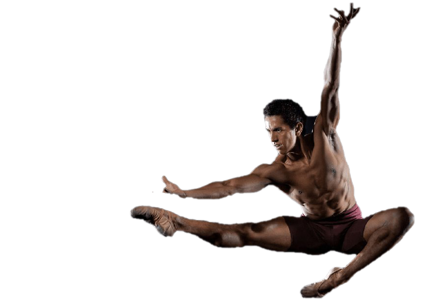 Mannelijke ballet Transparante Afbeeldingen