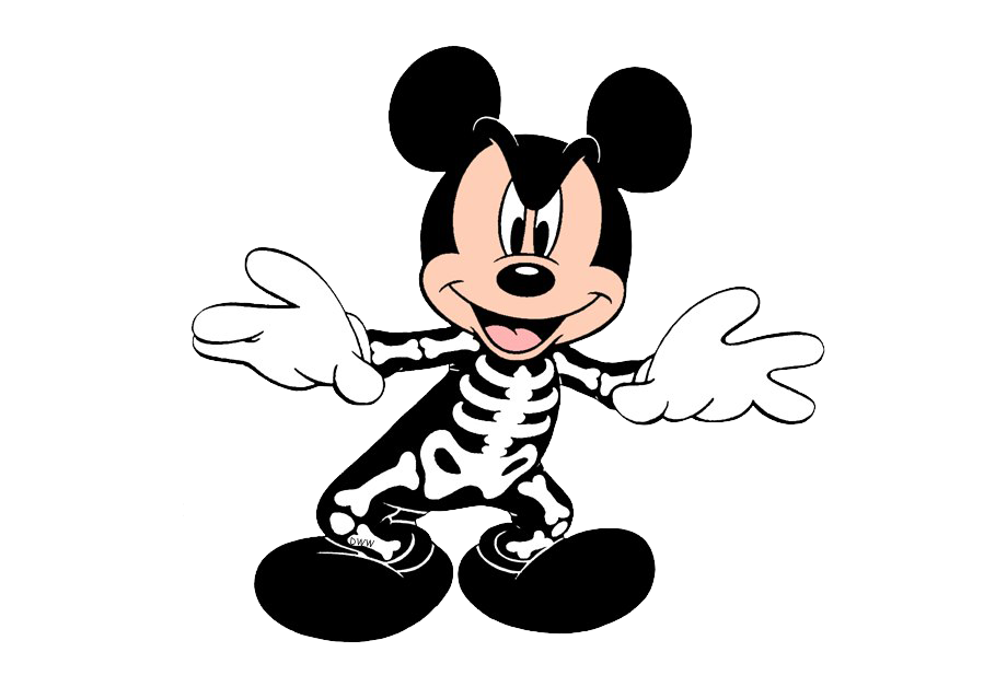 Fondo de imagen PNG de Halloween Mickey Mouse