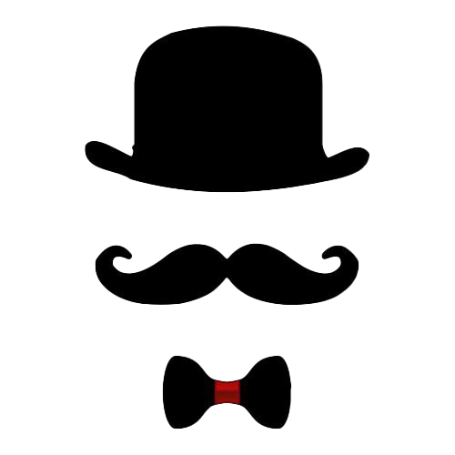 Mustache Bowler Hat PNG Download Image
