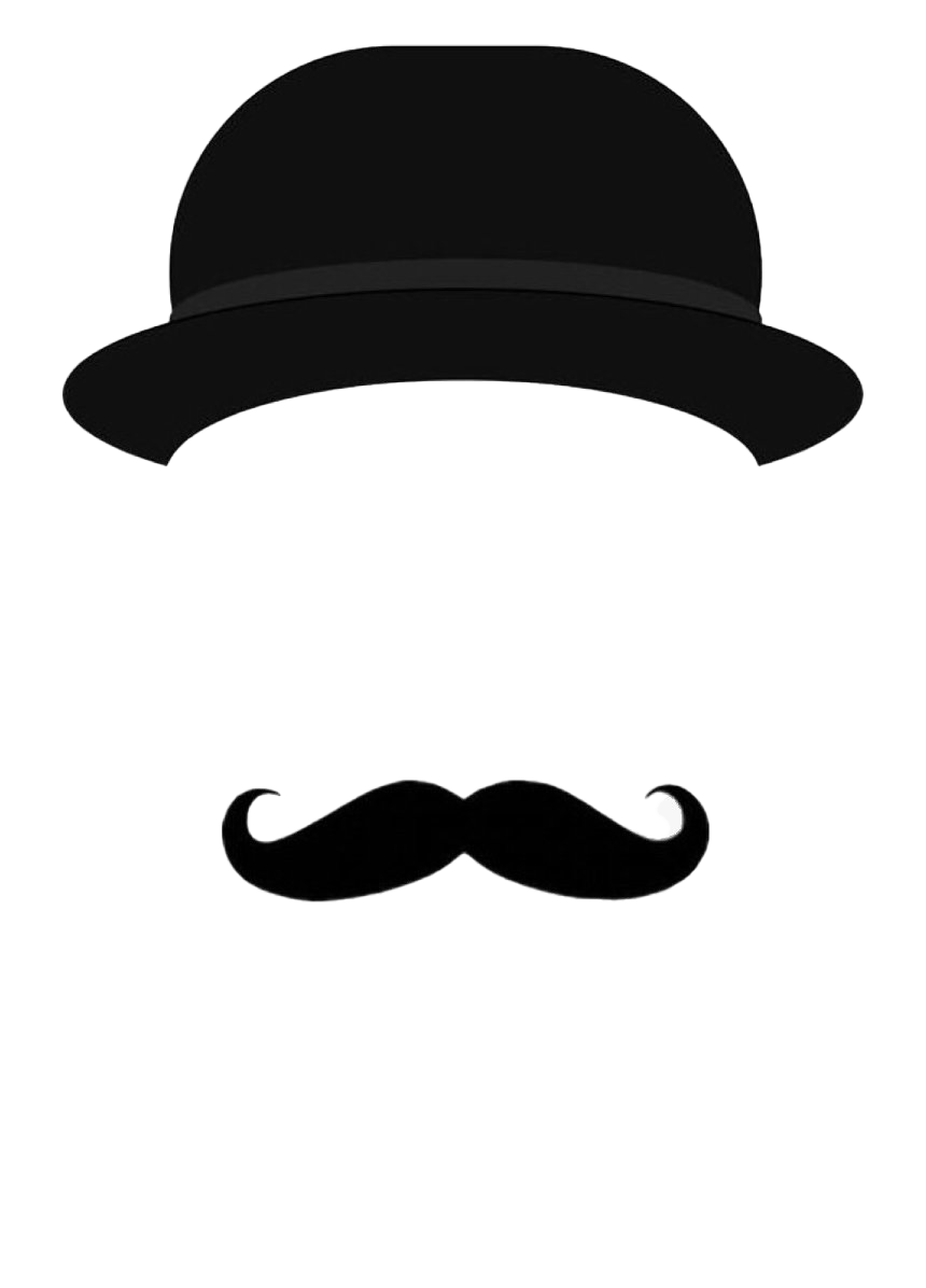 Mustache Bowler Hat Transparent Image