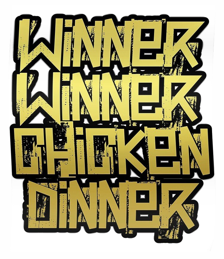 PUBG Winner Winner Chicken Dinner PNG Background Image